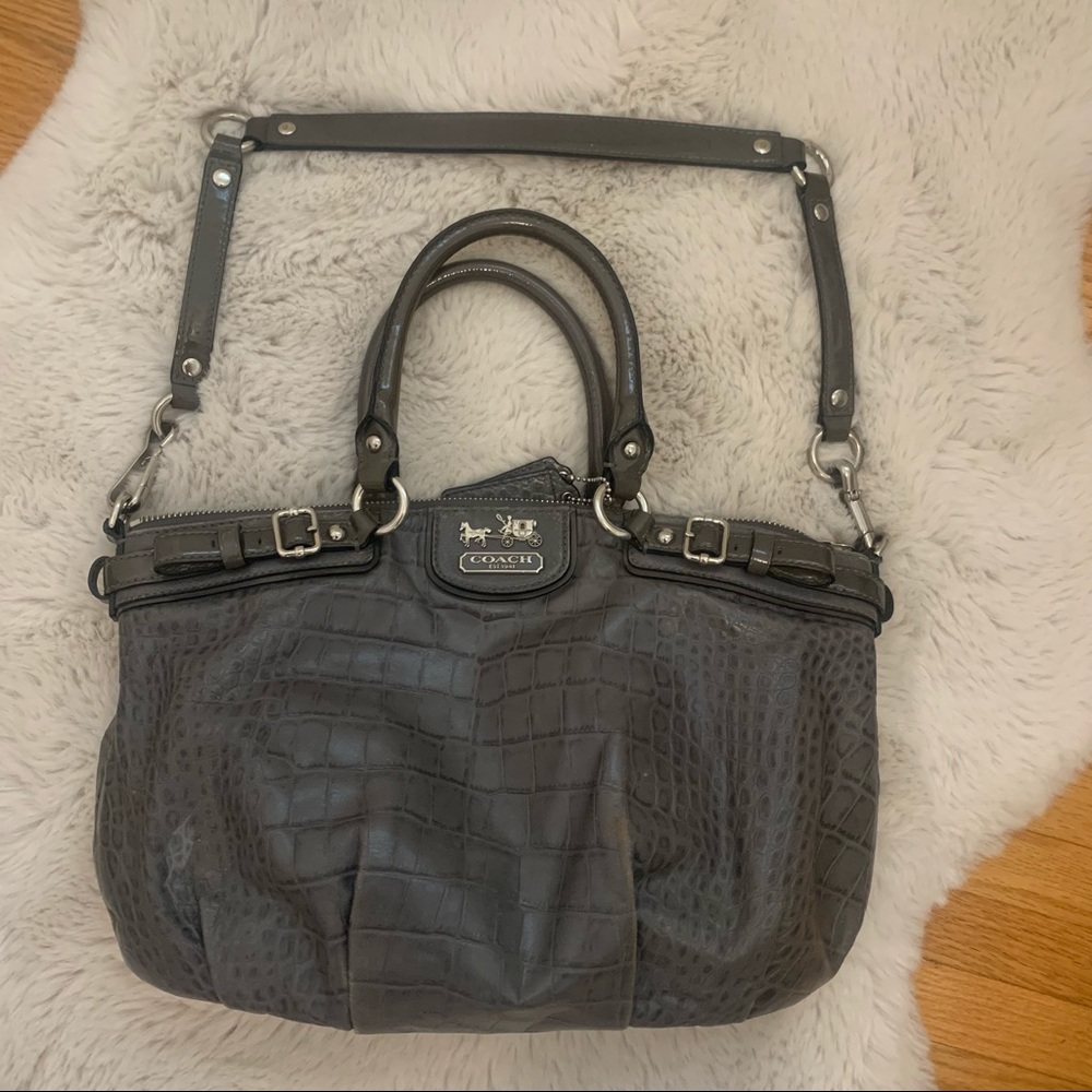 - Coach Grey leather purse